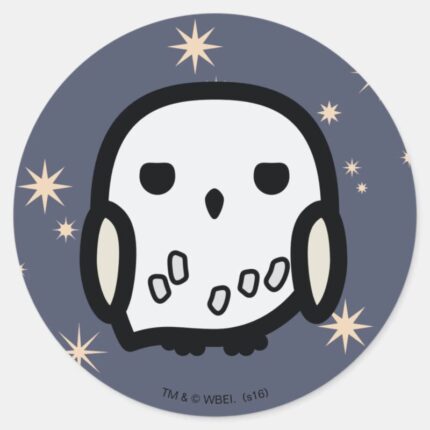 Hedwig Cartoon Character Art Classic Round Sticker