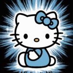 Hello Kitty Blue Burst