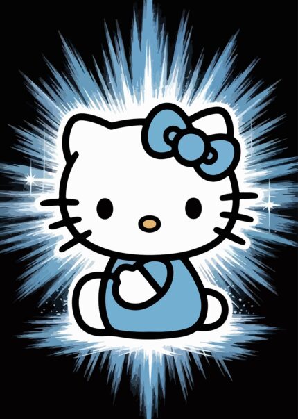 Hello Kitty Blue Burst