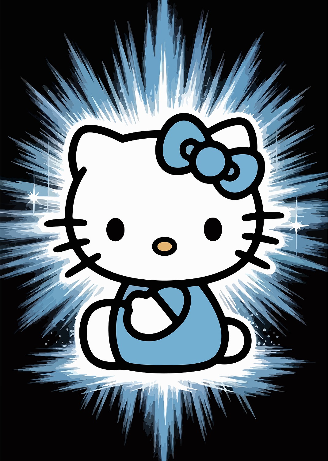 Hello Kitty Blue Burst
