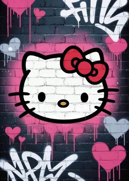 Hello Kitty Graffiti Art