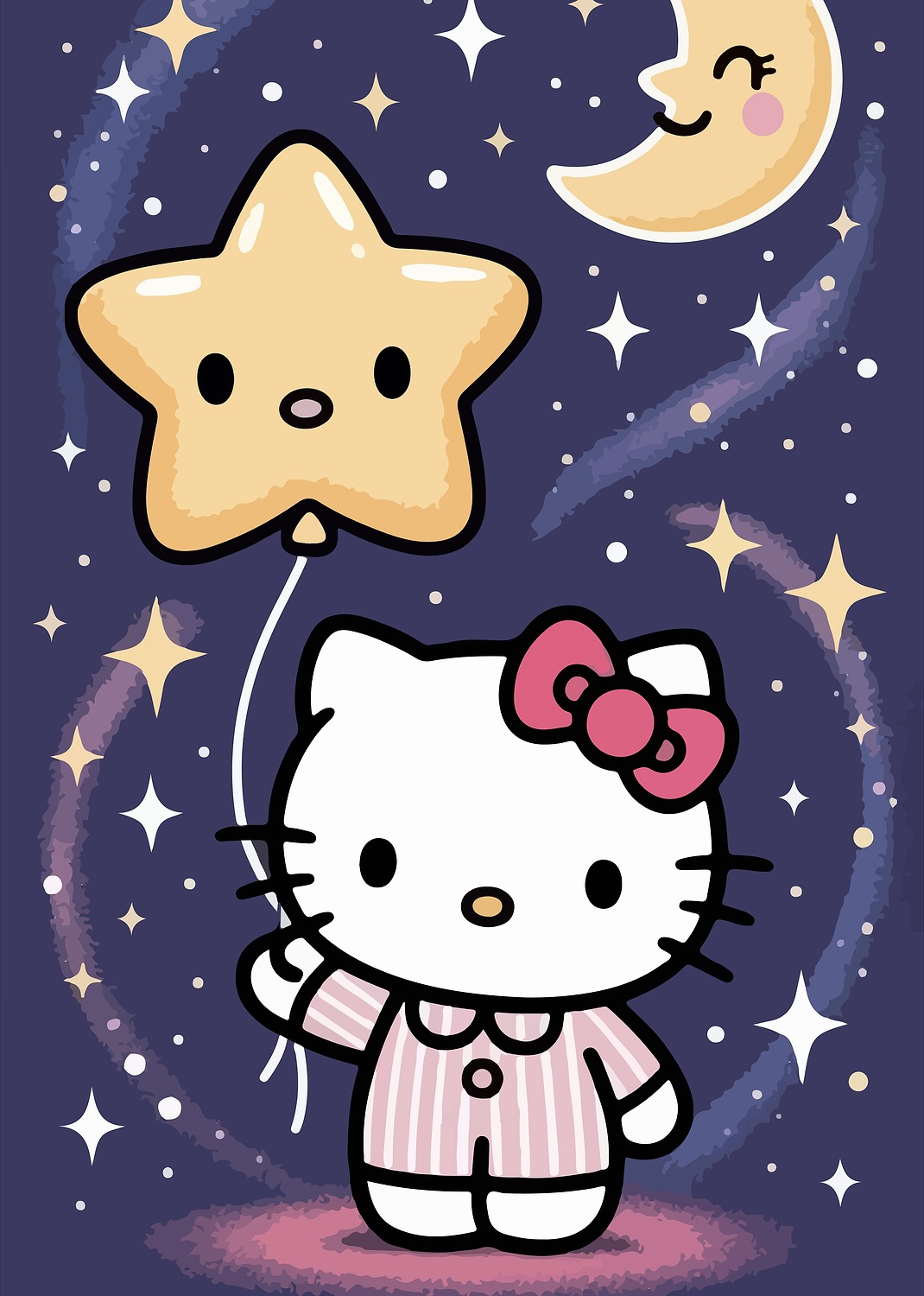 Hello Kitty Starry Night