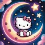 Hello Kitty on the Moon