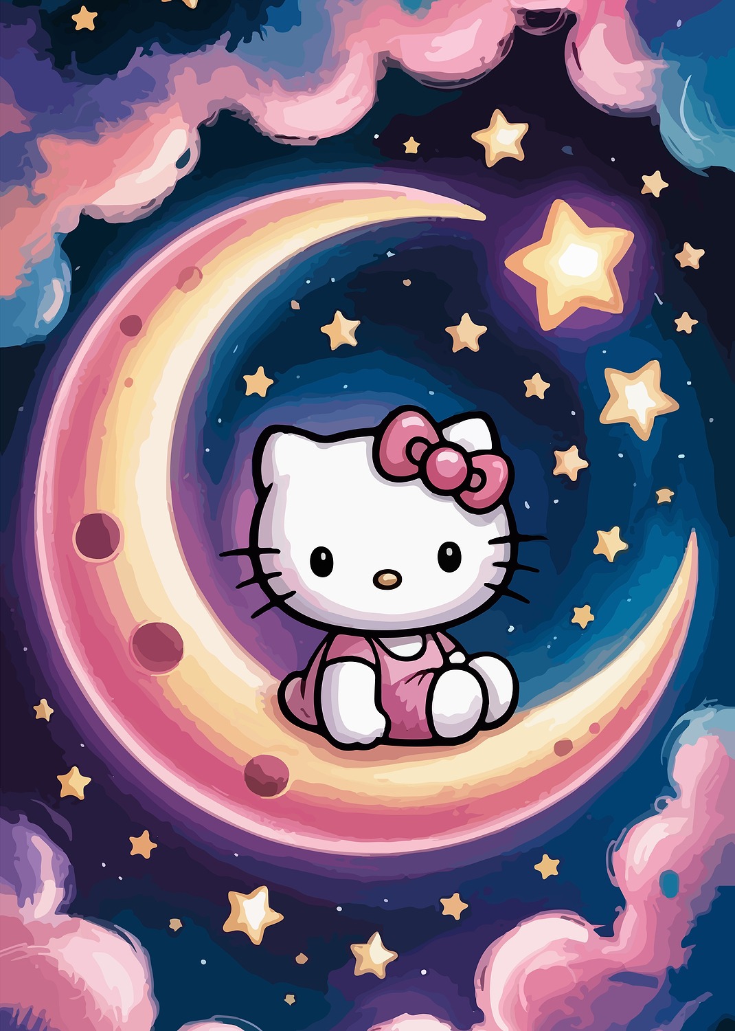 Hello Kitty on the Moon