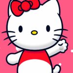 Hello Kitty waving