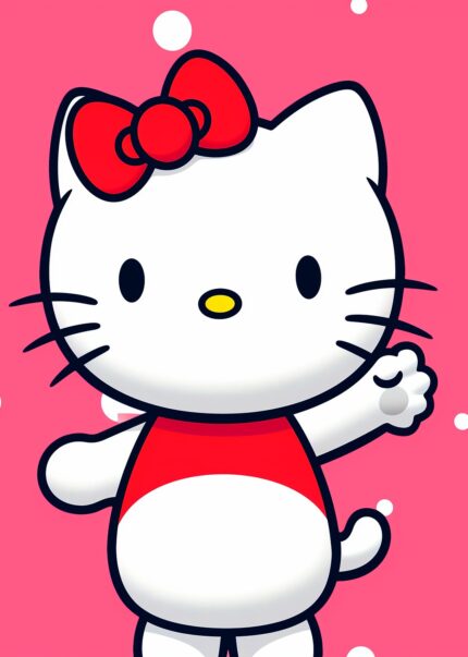 Hello Kitty waving