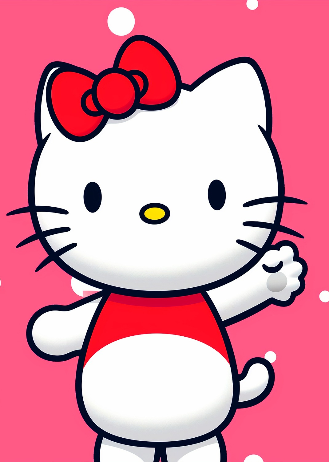 Hello Kitty waving