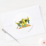 Helmet Of Fate Classic Round Sticker