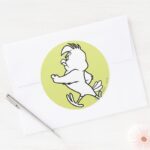 Henery Hawk Walking Classic Round Sticker