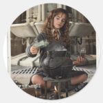 Hermione 20 Classic Round Sticker