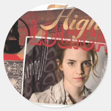 Hermione 8 Classic Round Sticker