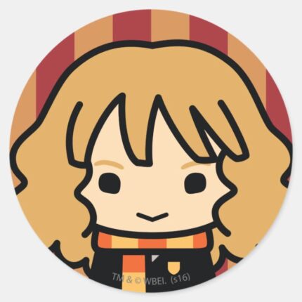 Hermione Granger Cartoon Character Art Classic Round Sticker