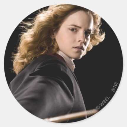 Hermione Granger Ready For Action Classic Round Sticker