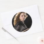 Hermione Granger Ready For Action Classic Round Sticker
