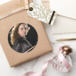 Hermione Granger Ready For Action Classic Round Sticker