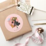 Hermione And Crookshanks Wingardium Leviosa Classic Round Sticker