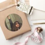 Hermione Raises Her Hand Classic Round Sticker