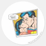 Hes My Hero Classic Round Sticker