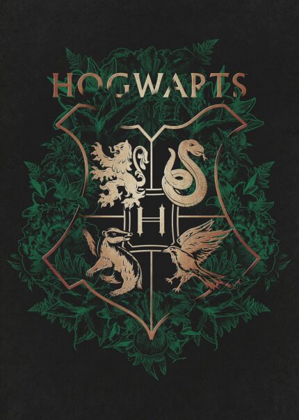 Hogwarts Crest: Ivy & Gold