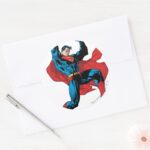 Holding Up A Heavy Object Classic Round Sticker