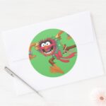 Holiday Animal 3 Classic Round Sticker