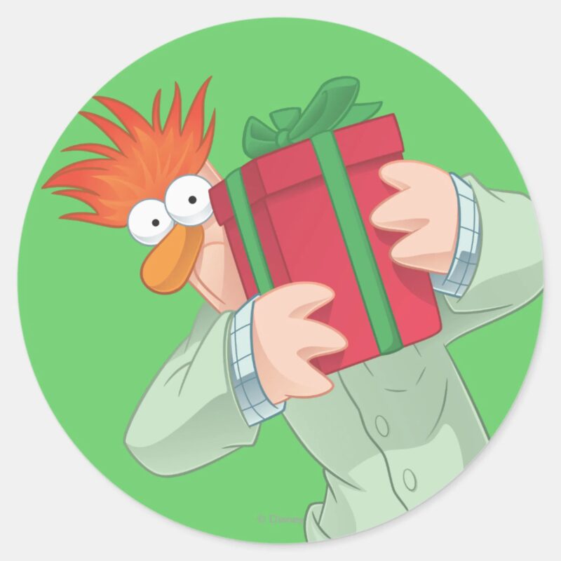 Holiday Beaker Classic Round Sticker Holiday Beaker Classic Round Sticker