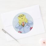 Holiday Dr. Bunsen Honeydew Classic Round Sticker