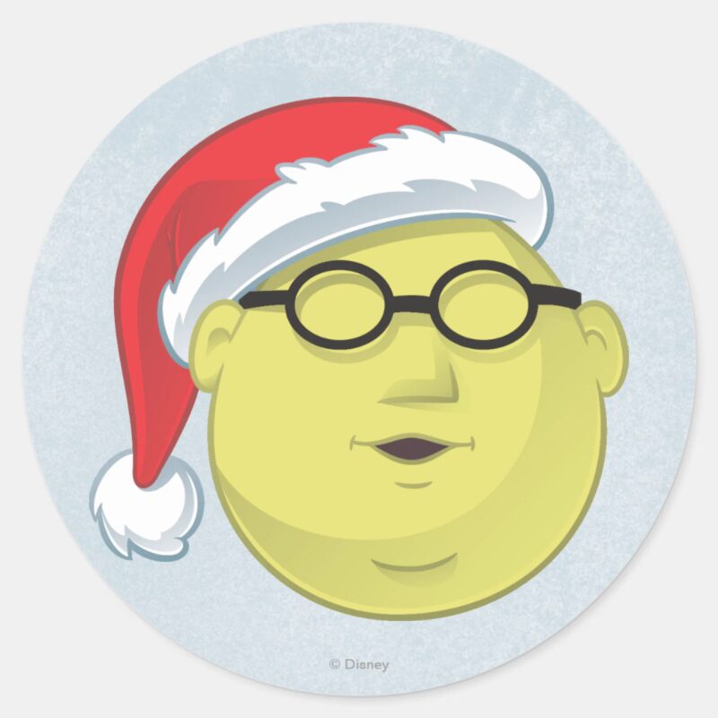 Holiday Dr. Bunsen Honeydew Face Classic Round Sticker Holiday Dr. Bunsen Honeydew Face Classic Round Sticker