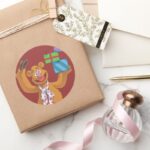 Holiday Fozzie The Bear 2 Classic Round Sticker