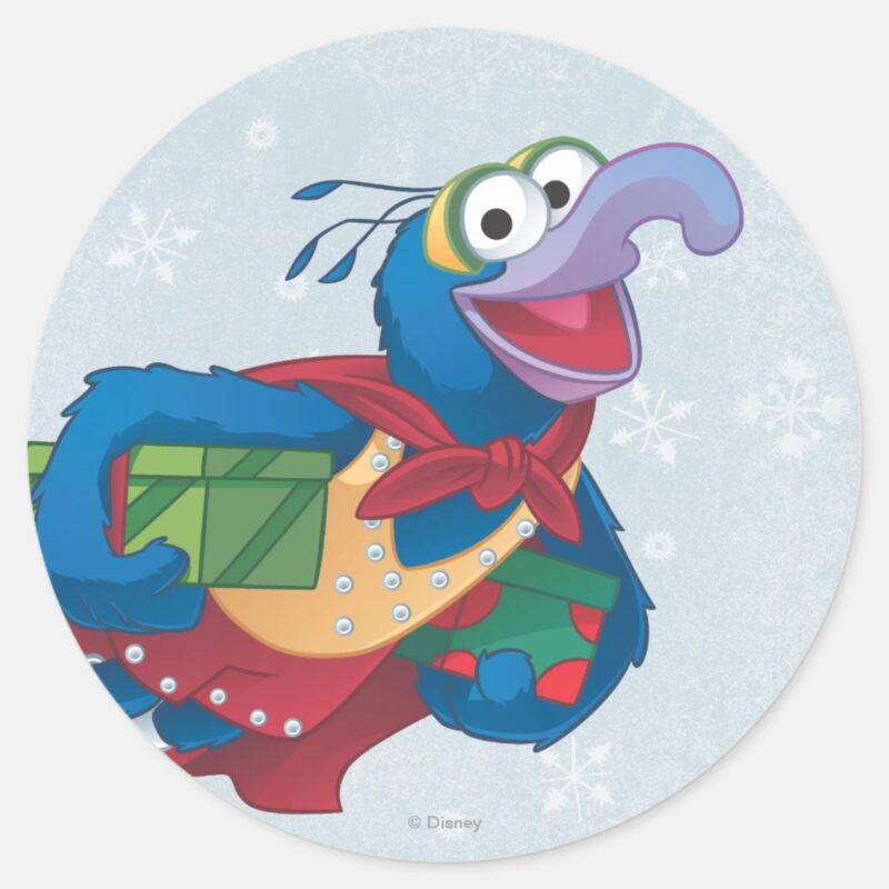 Holiday Gonzo Classic Round Sticker Holiday Gonzo Classic Round Sticker