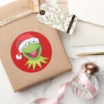 Holiday Kermit 2 Classic Round Sticker