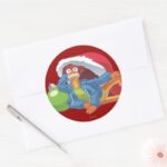 Holiday Pepe 2 Classic Round Sticker
