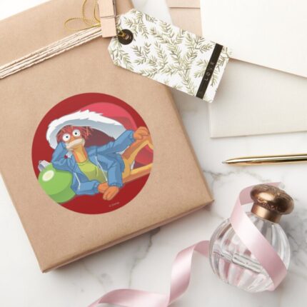 Holiday Pepe 2 Classic Round Sticker