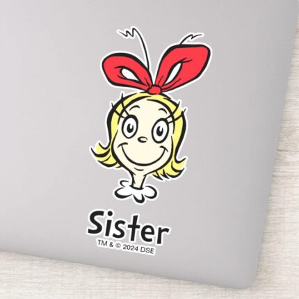 How Grinch Stole Christmas Grinch Sister Sticker