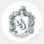 Hufflepuff Crest Classic Round Sticker