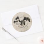 Hungarian Horntail Dragon Classic Round Sticker