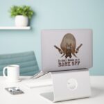 I Mustache You To Back Off Sticker