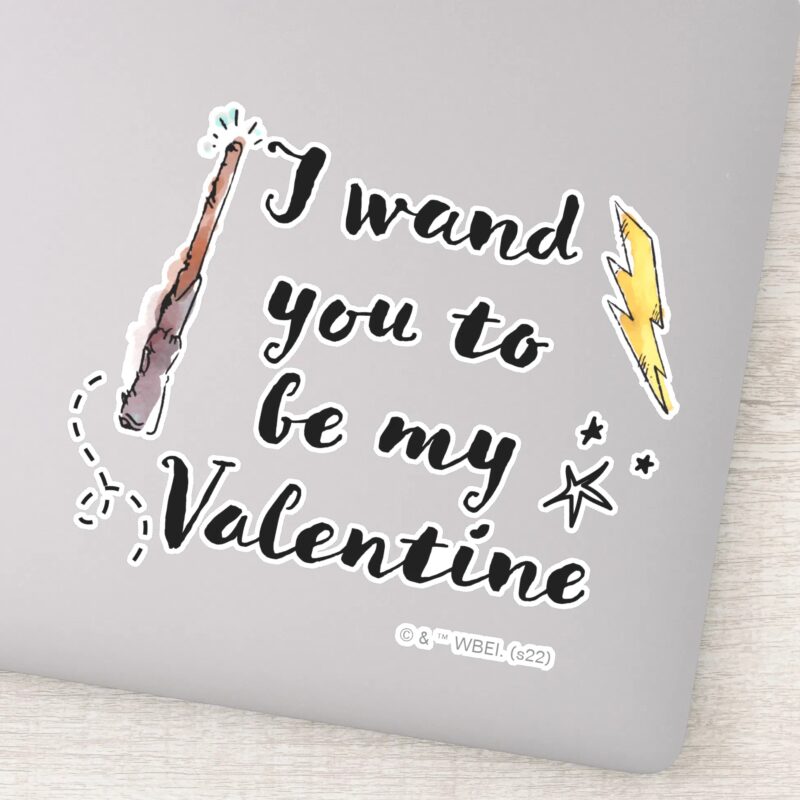 I Wand You To Be My Valentine Sticker I Wand You To Be My Valentine Sticker