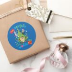 I Was Naughty Classic Round Sticker