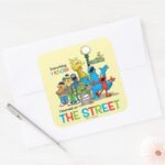 I Learned On THE STREET Square Sticker