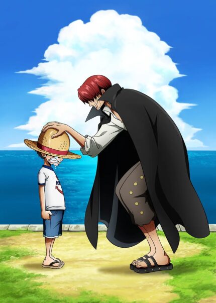 Iconic Moments Brushed young Luffy & Shanks