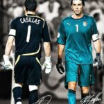 Iker Casillas And Gianluigi Buffon Football Poster