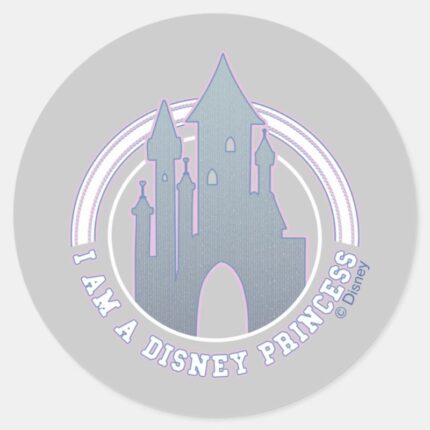 Im A Disney Princess Castle Graphic Classic Round Sticker