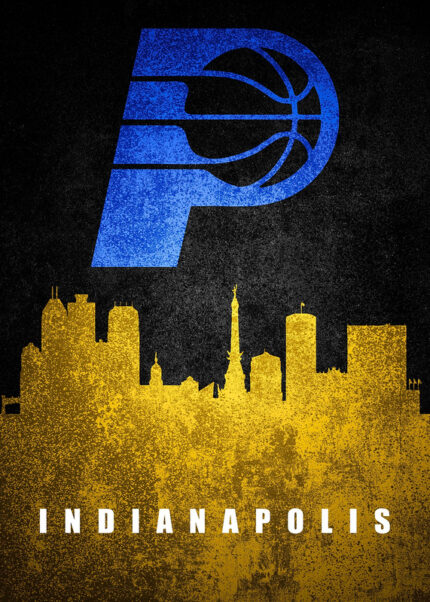 Indianapolis City Skyline Poster