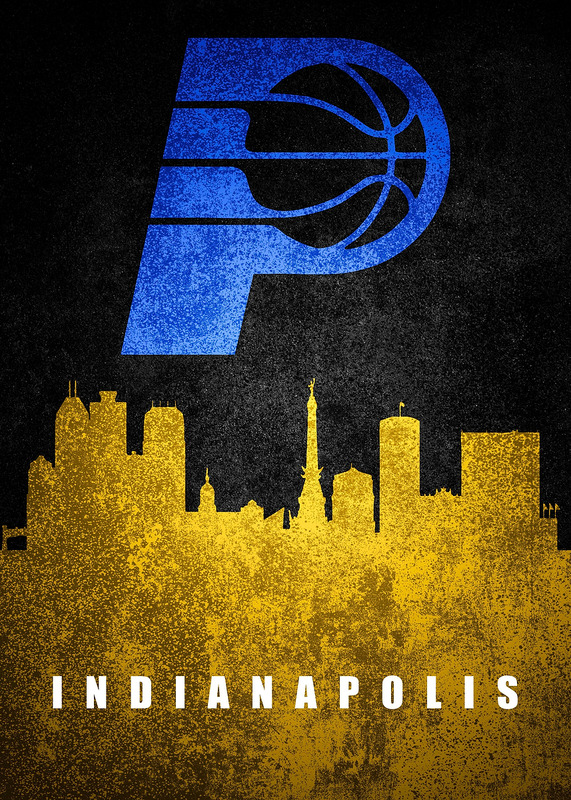Indianapolis City Skyline Poster