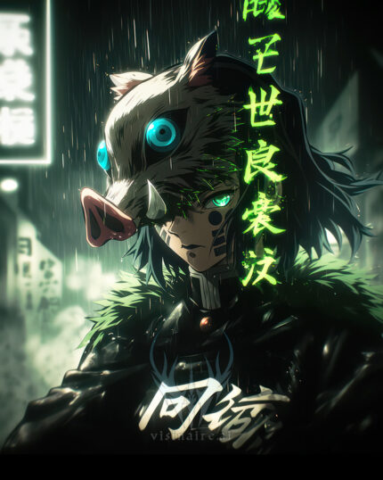 Inosuke Hashibara Demon Slayer Poster