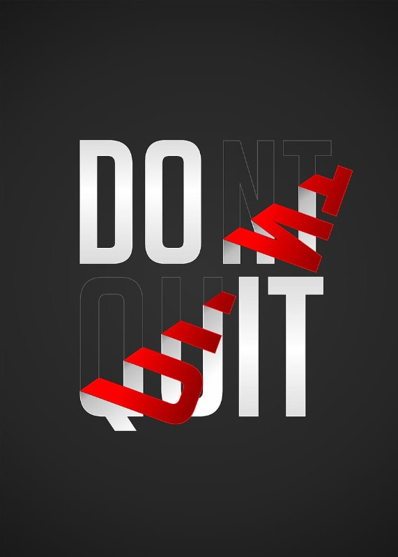 JUST DO IT DONT QUIT Flip Poster
