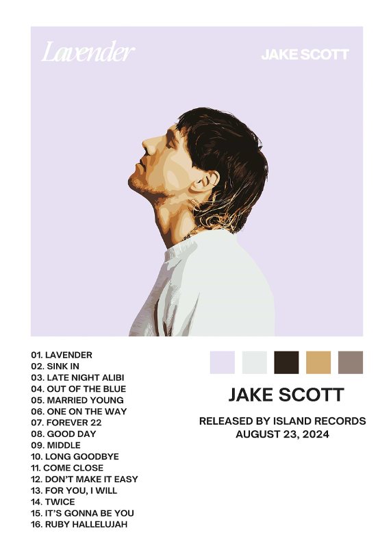 Jake Scott Lavender Music Poster