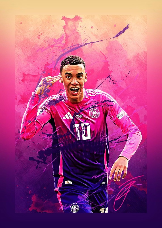 Jamal Musiala Soccer Poster