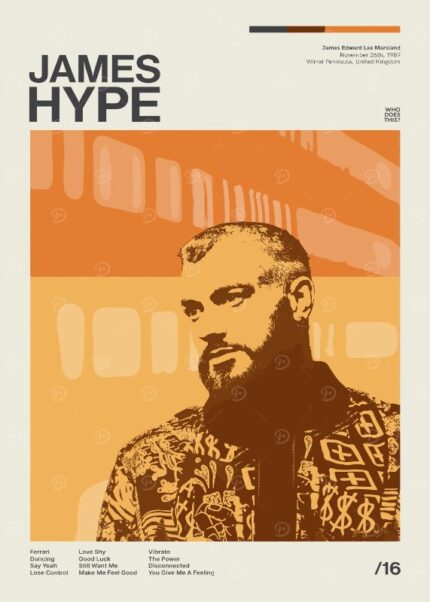 James Hype Music Poster